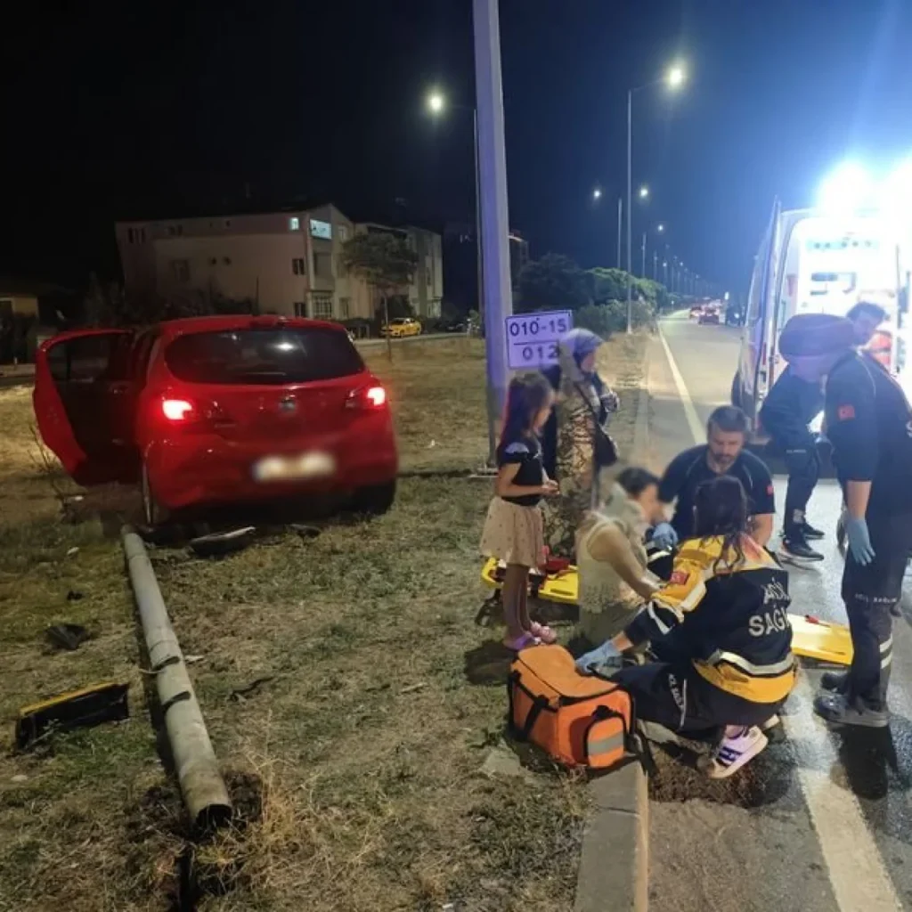 Samsun’da iki otomobil çarpıştı: 10 yaralı