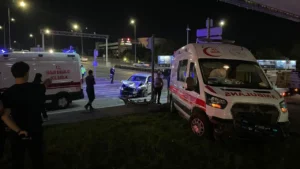 ambulans çarpışı